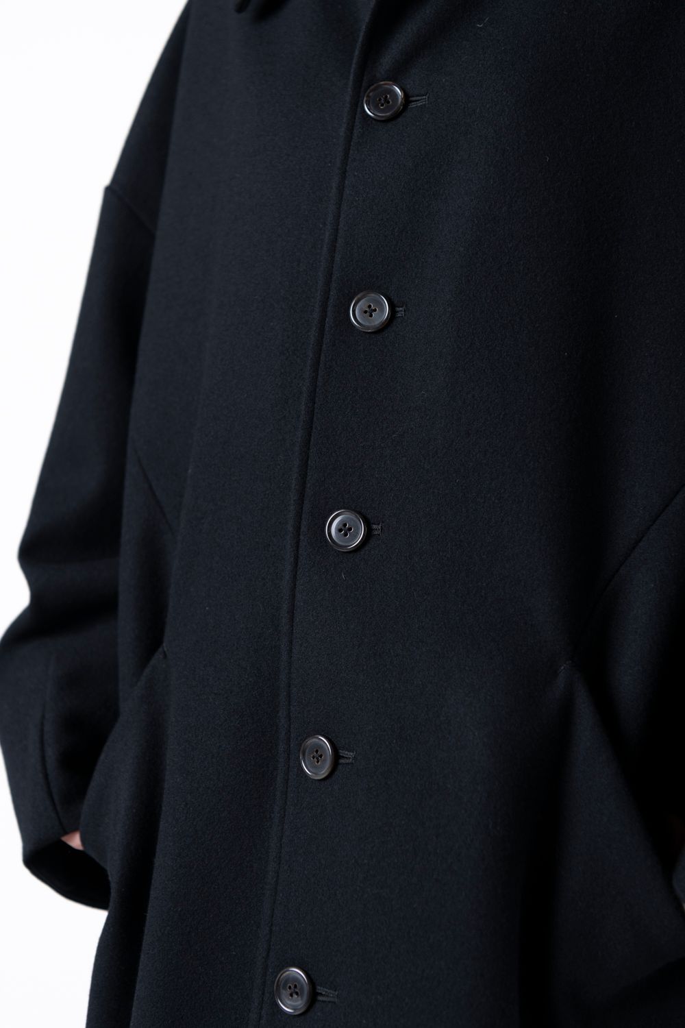 VU - 【ラスト1点 / 23AW】long wide coat [BLACK] - ロングワイド