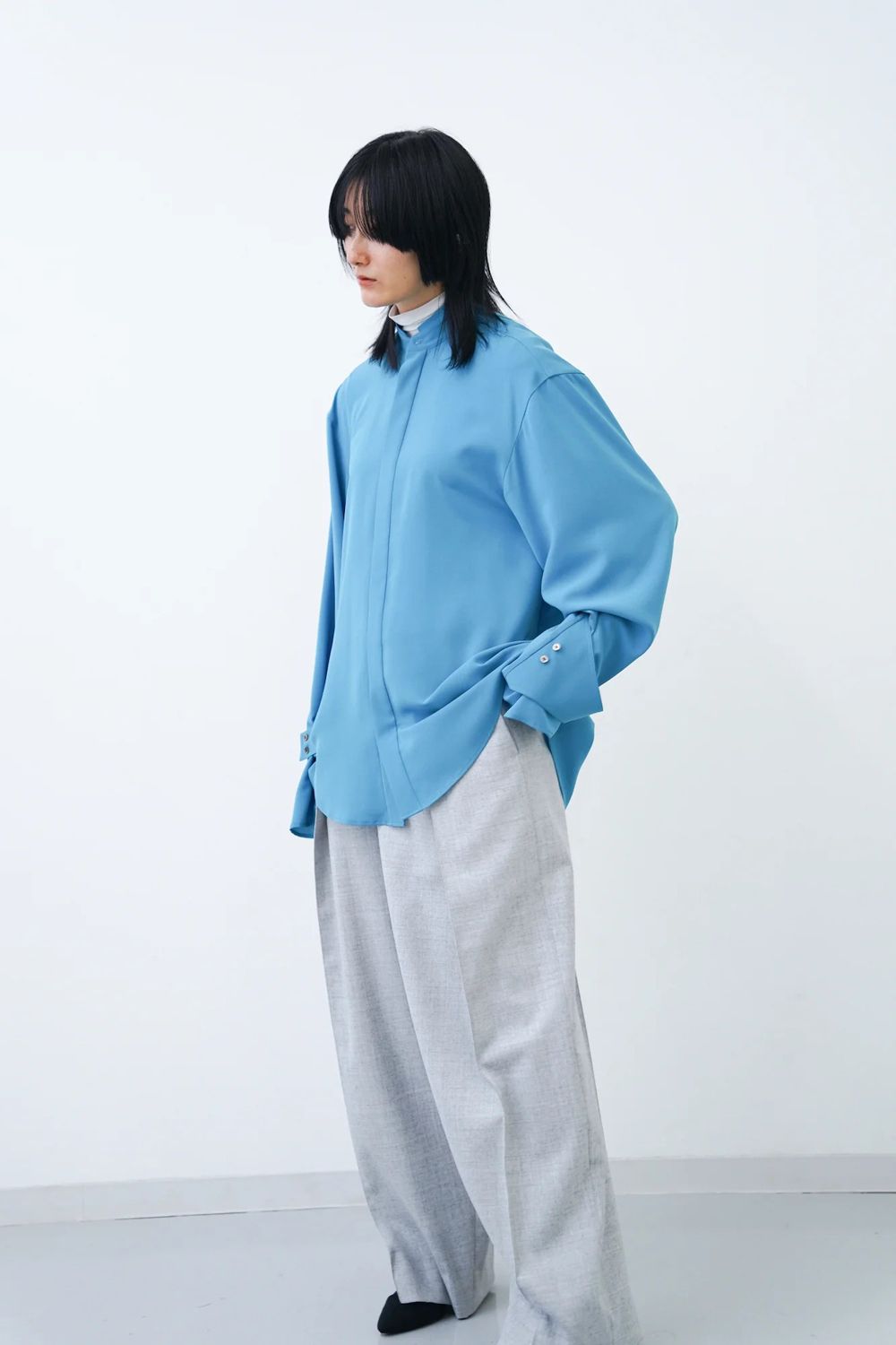 【アーカイブ展 / 1.18まで】Pure Shirt [cyan] - ピュアシャツ [シアン] / AW24SH01