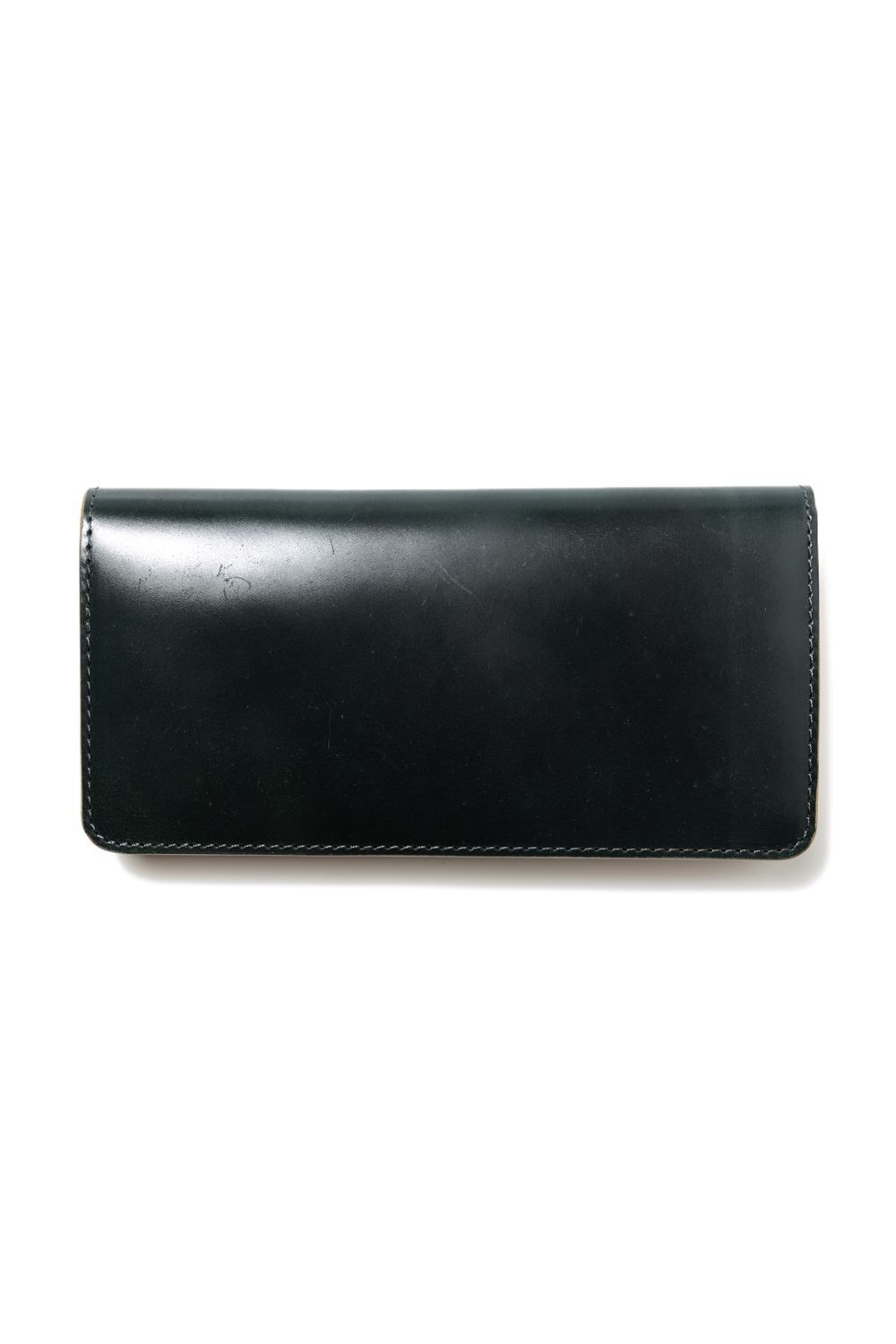 LEATHER GARRISON LONG WALLET [GREEN] | シェルコードバン ロングウォレット / グリーン