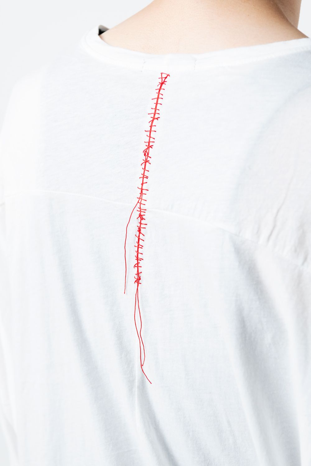 【22AW】 Hand Stitch Dolman Cut / LS [WHITE] - ハンドステッチドルマンカットソー [ホワイト] / CT03A