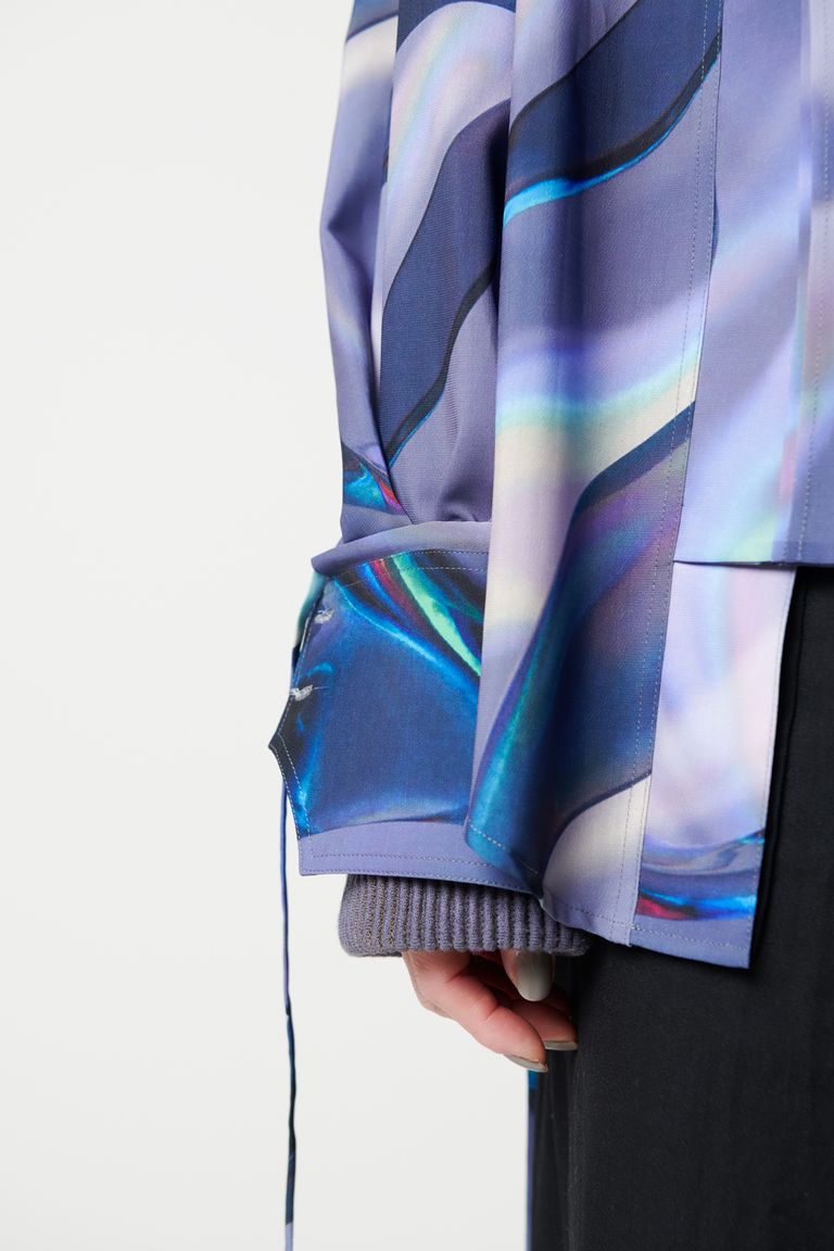 HATRA - 【ラスト1点 / 23SS】Alias Flow Shirt Oyster [dark 