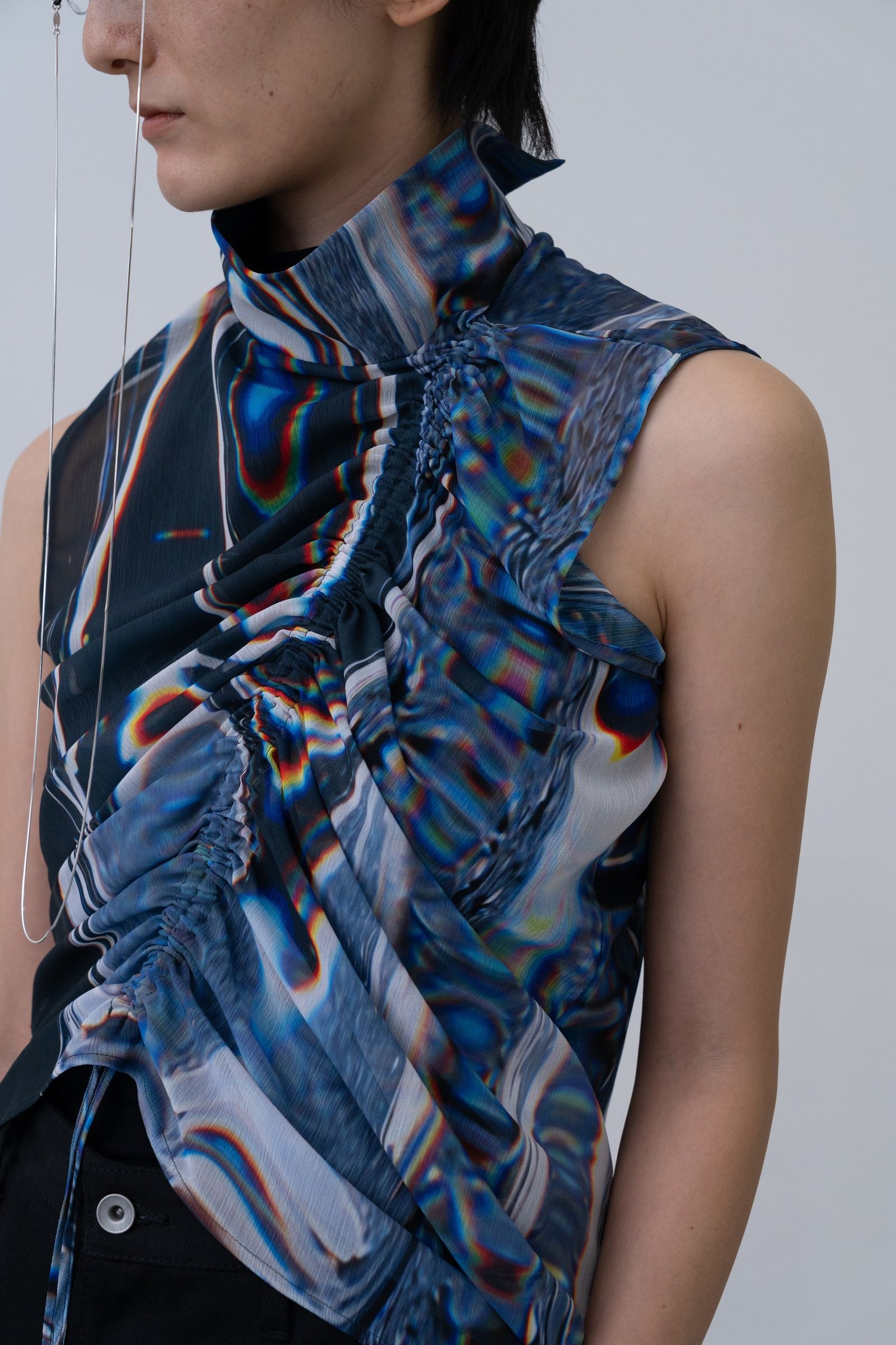 Phenomenal Sheer Blouse [oil-black]