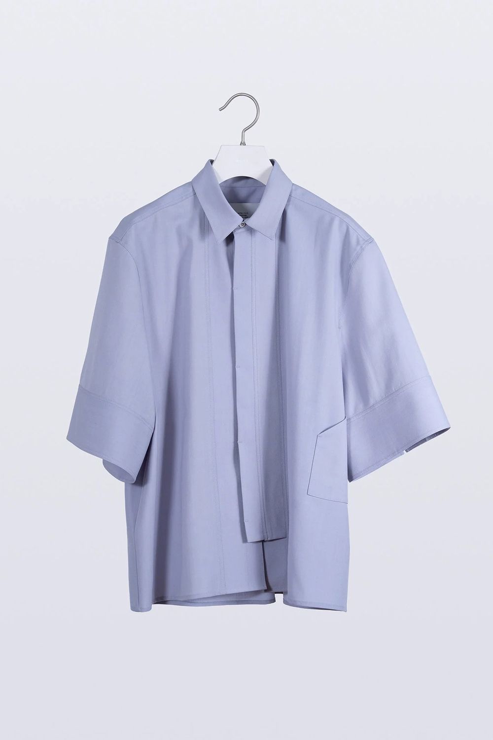 【26SS / 予約受付中】Tri Front Shirt [lavender] - トライフロントシャツ [ラベンダー] / SS26SH02