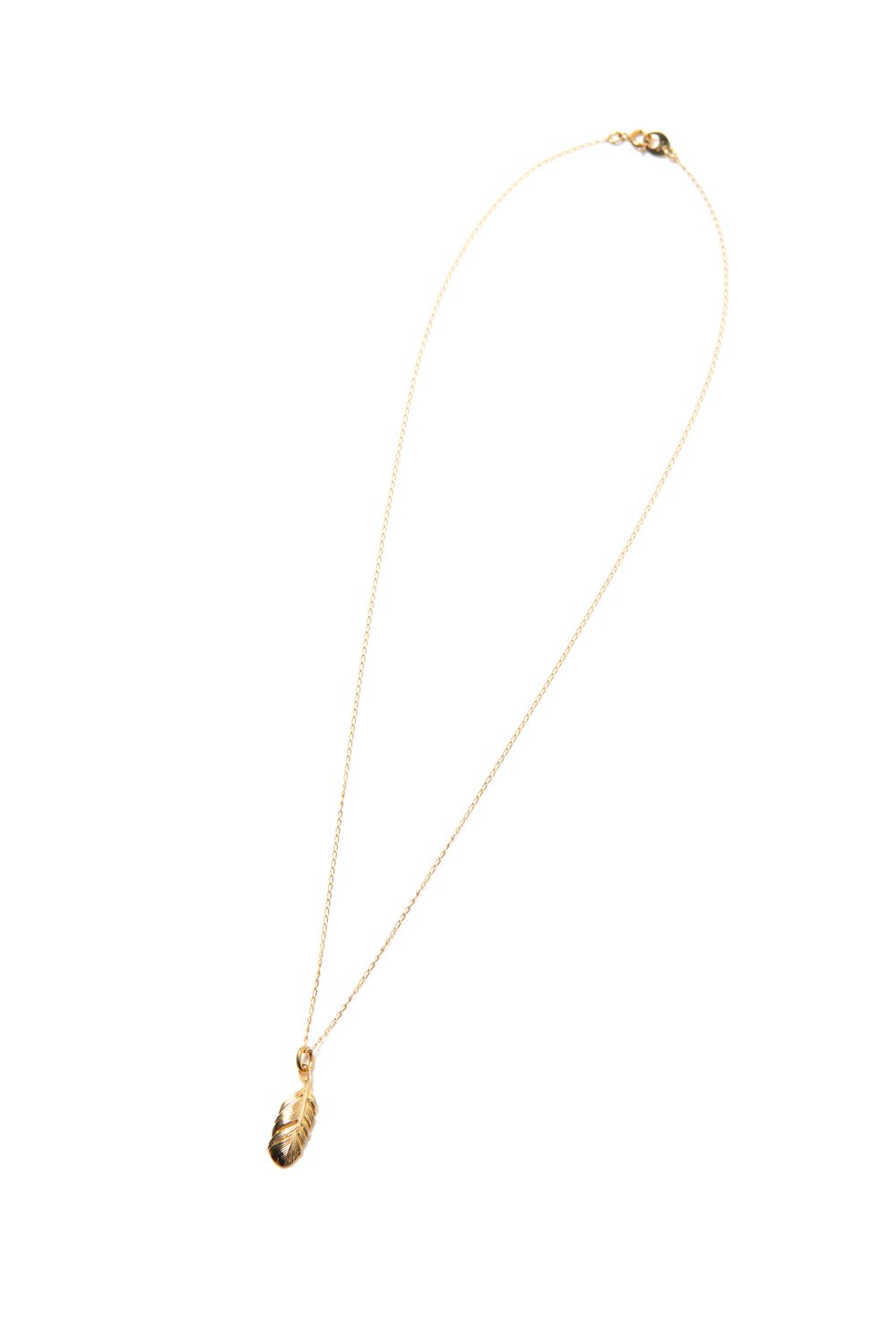 【ラスト1点】EX TINY FEATHER PENDANT GP / エクストラタイニーフェザーペンダント [ゴールド]