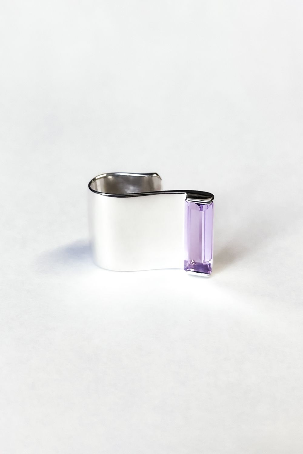 HEARING AID MINERAL [SILVER×Pink Amethyst] / ヒアリングエイドミネラル [シルバー×ピンクアメシスト] / SHUN OKUBO×HATRA イヤーカフ