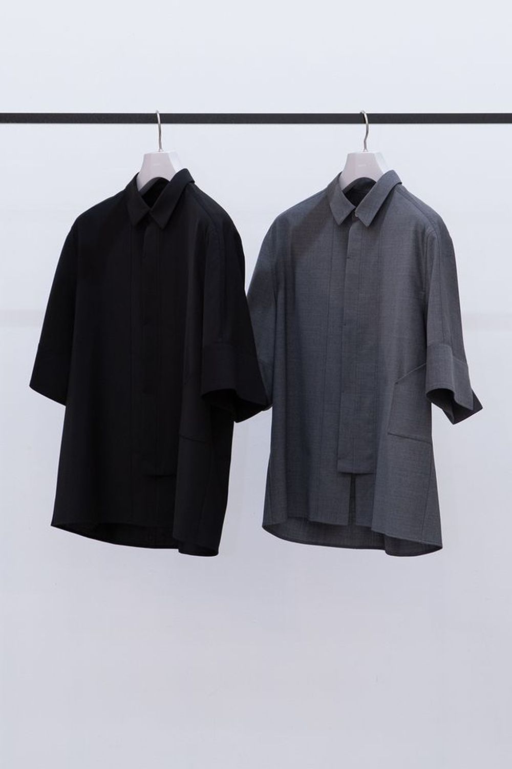 HATRA - 【24SS】Tri Front Shirt [grey] - トライフロント