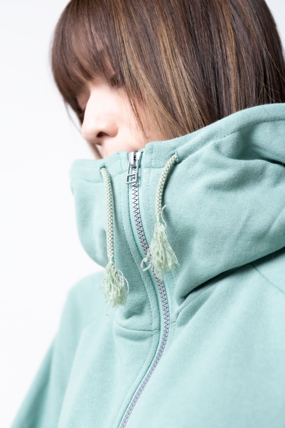 【23AW】big hoody [GREEN] - ビッグフーディ [グリーン] / vuy-a23-k04