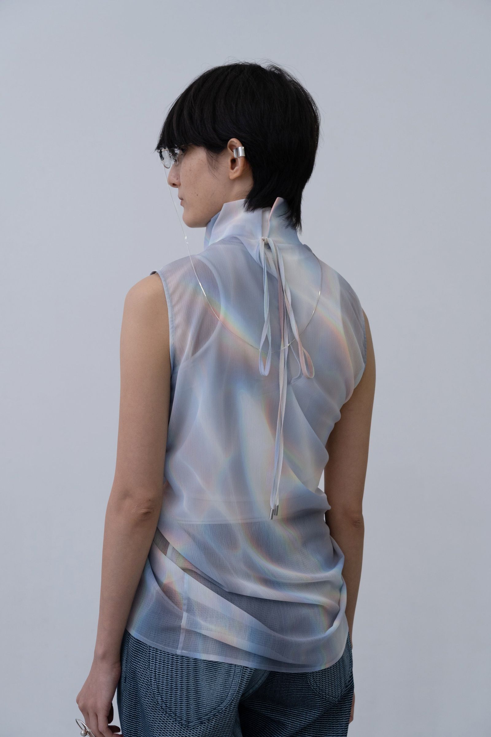 Phenomenal Sheer Blouse [lay-white]