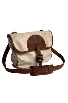 【26AW / 予約受付中】CANVAS×LEATHER POSTMAN BAG SMALL｜キャンバス×レザーポストマンバッグ (スモール) / 4色展開