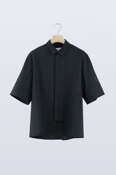 【24SS】Tri Front Shirt [black] - トライフロントシャツ [ブラック] / SS24SH04