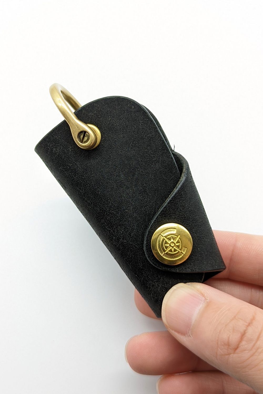 ボタンフックキーケース S [ブラック] / Button Hook Key Case [BLACK] - プエブロ