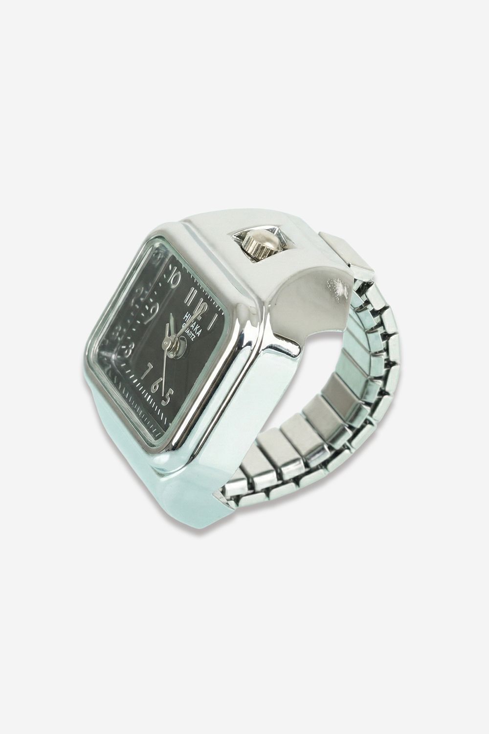 E/W Ring Watch [Silver / Black] / E/Wリングウォッチ [シルバー / ブラック]