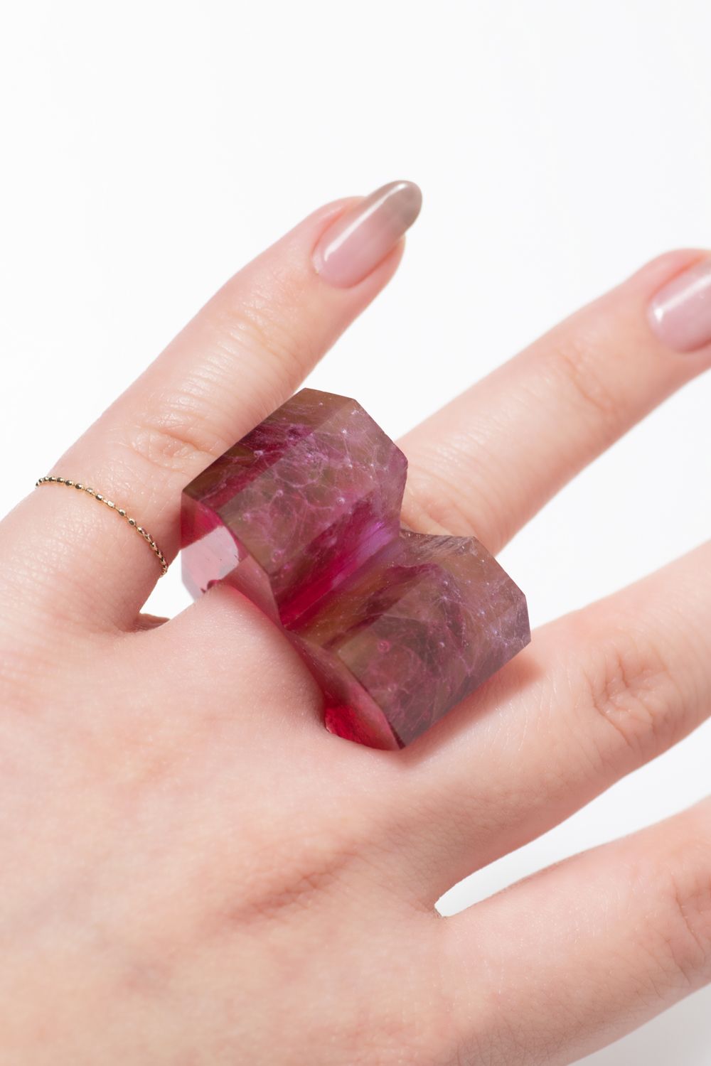 Crystal heart Ring / クリスタルハートリング