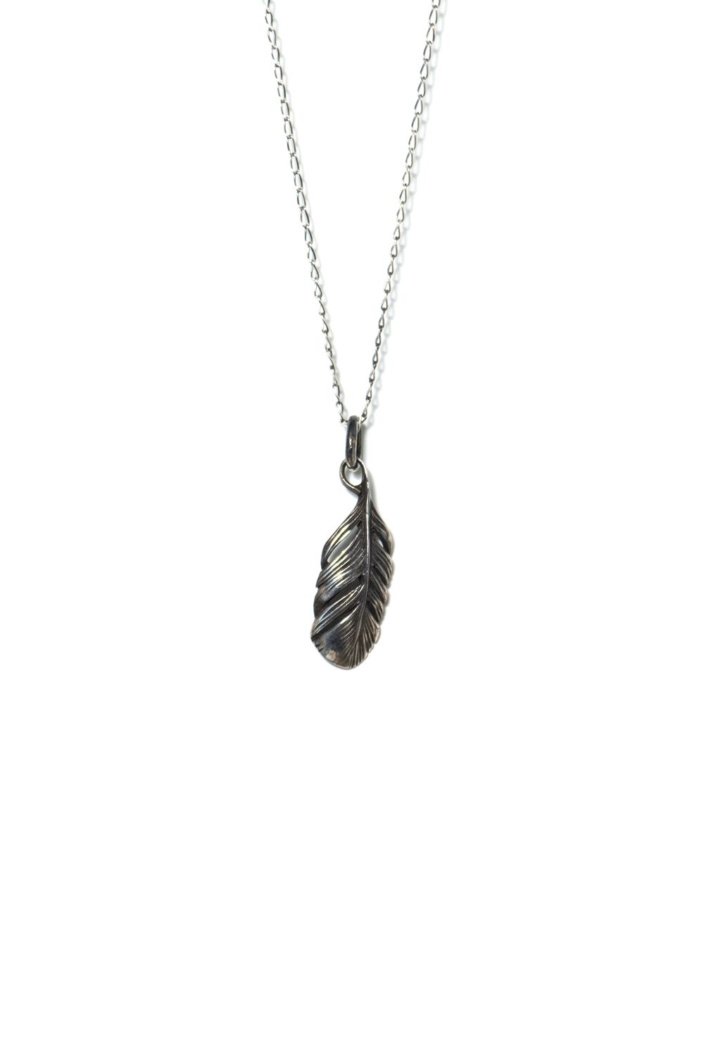 【ラスト1点】EX TINY FEATHER PENDANT OX / エクストラタイニーフェザーペンダント [シルバー]