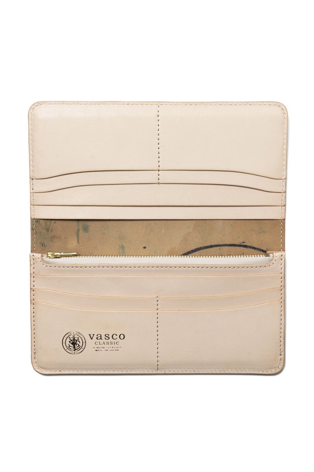 LEATHER GARRISON LONG WALLET [GREEN] | シェルコードバン ロングウォレット / グリーン