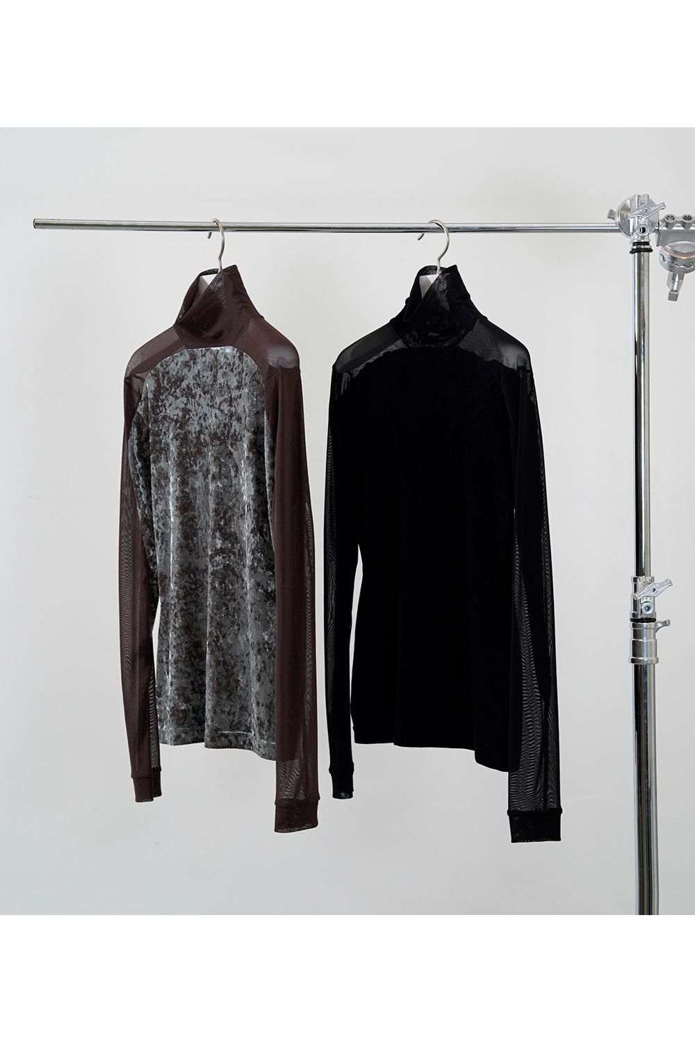 24aw 2024 HATRA ハトラ オーブス ハイネック カットソー 2 HATRA - 【24AW】Orbs Knit Sweater [morning] - オーブスニット
