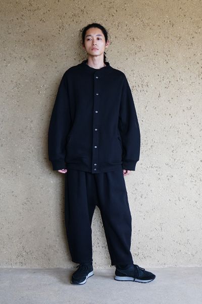 【24AW】sweat stadium [BLACK] - スウェットスタジャン [ブラック] / vum-b01