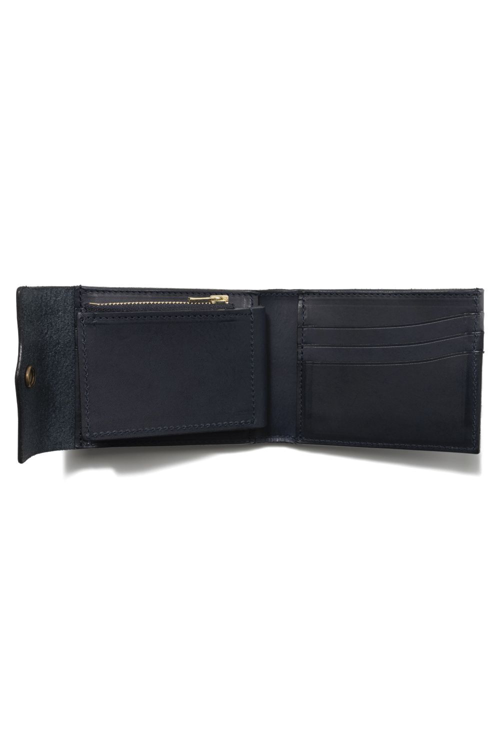 【25SS予約商品】レザーネイバルミドルウォレット [ネイビー] / LEATHER NAVAL MIDDLE WALLET [MARINE]