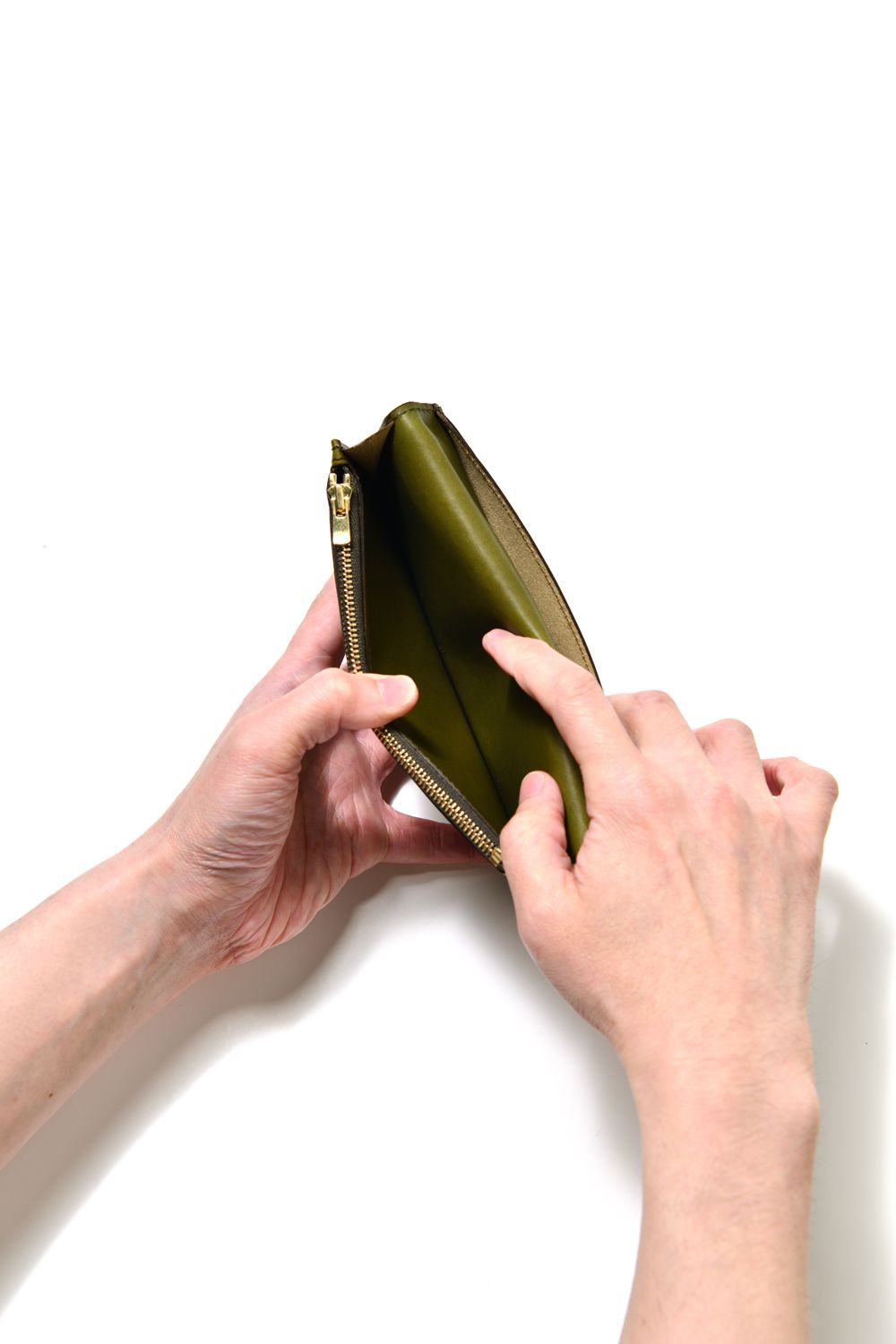 レザーボヤージュロングウォレット [オリーブ] / LEATHER VOYAGE LONG WALLET [VERDE]