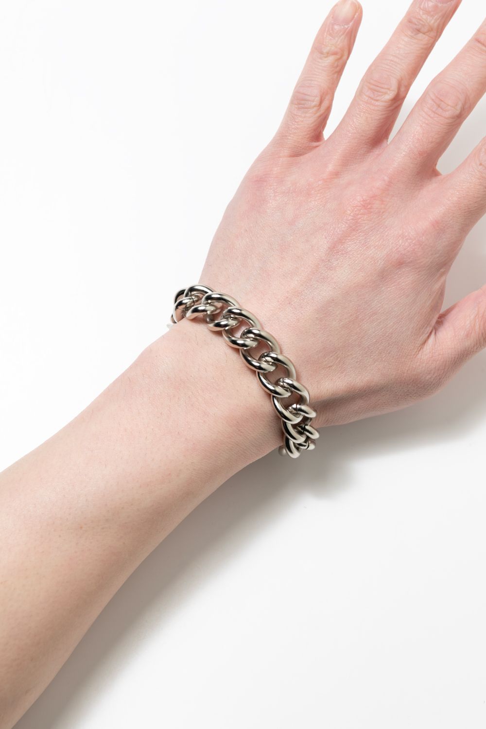 376 BR NK / ニッケルマットチェーンブレスレット
