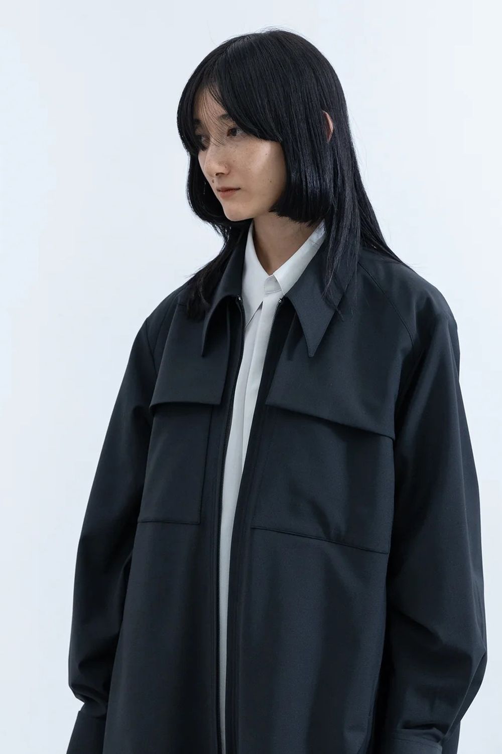 【アーカイブ展 / 1.18まで】Window Over Coat [black] - ウィンドウオーバーコート [ブラック] / SS25OU02