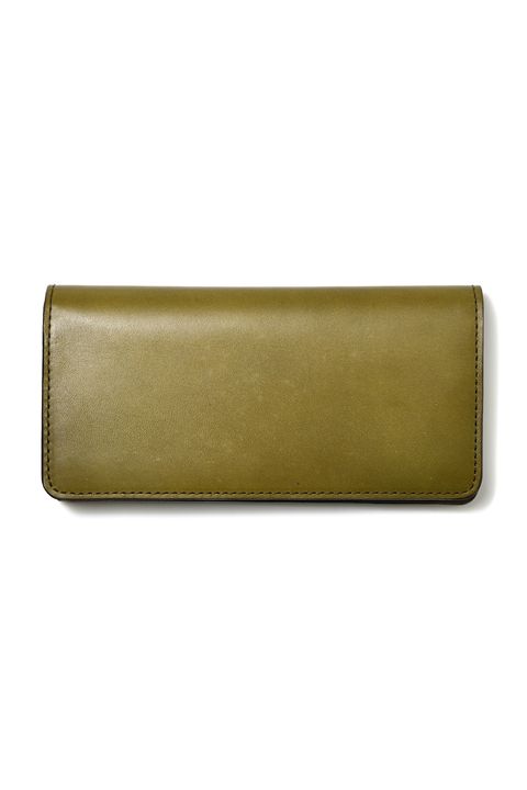 【26SS / 予約受付中】レザーボヤージュロングウォレット [オリーブ] / LEATHER VOYAGE LONG WALLET [VERDE]
