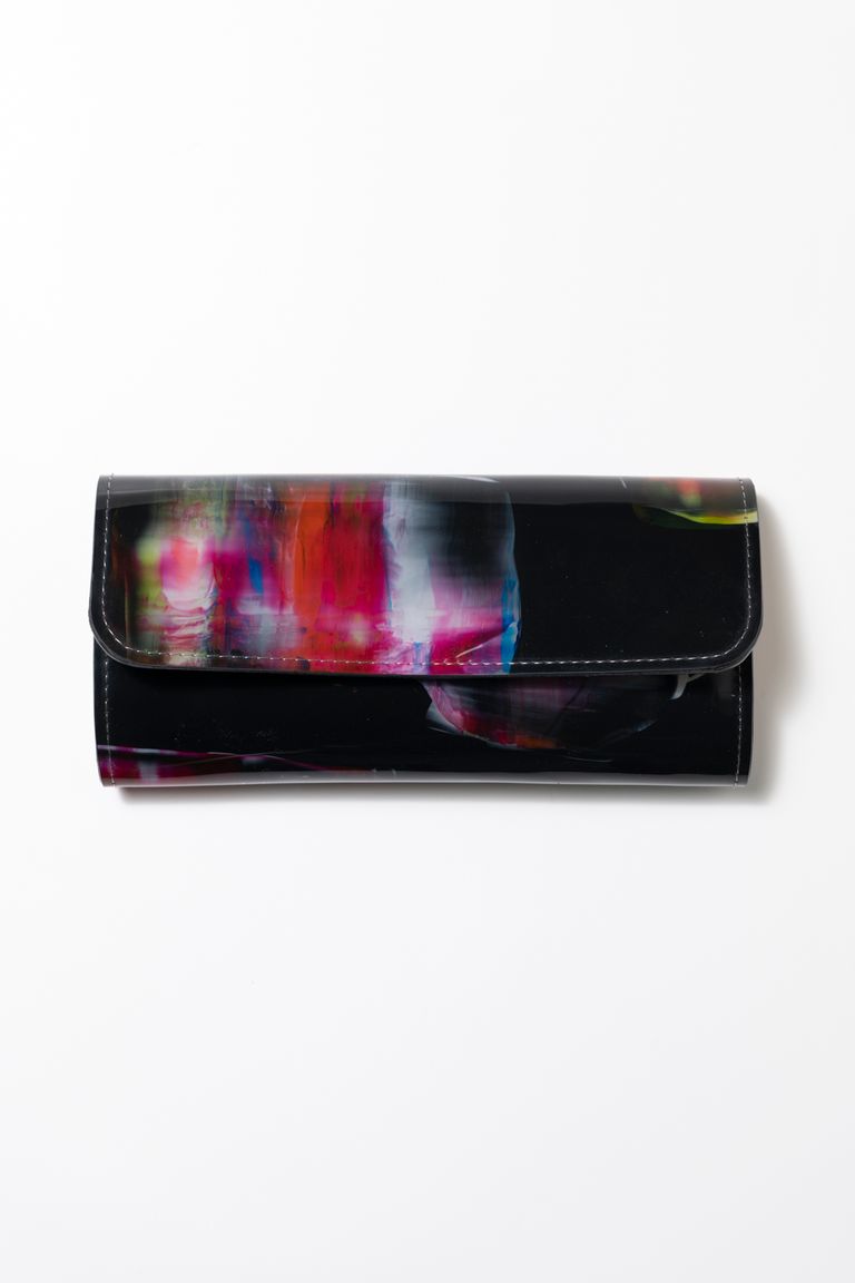 macromauro - 【アウトレット】PAINT long wallet [BLACK MULTI 