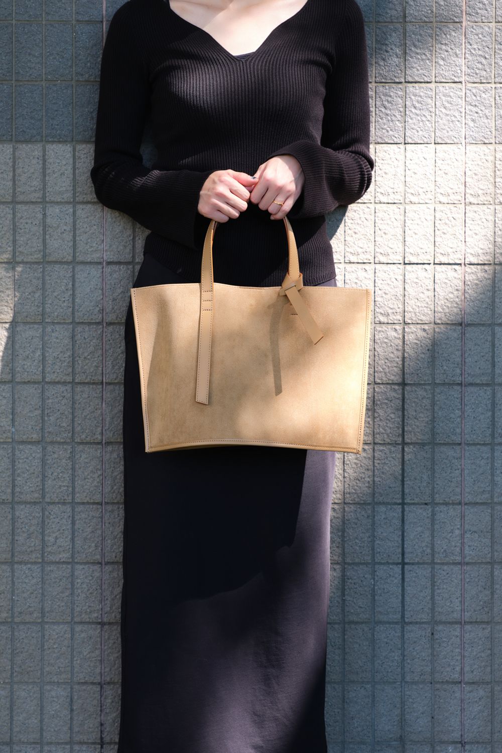 flat bag - tote [camel] / フラットバッグトート [キャメル]