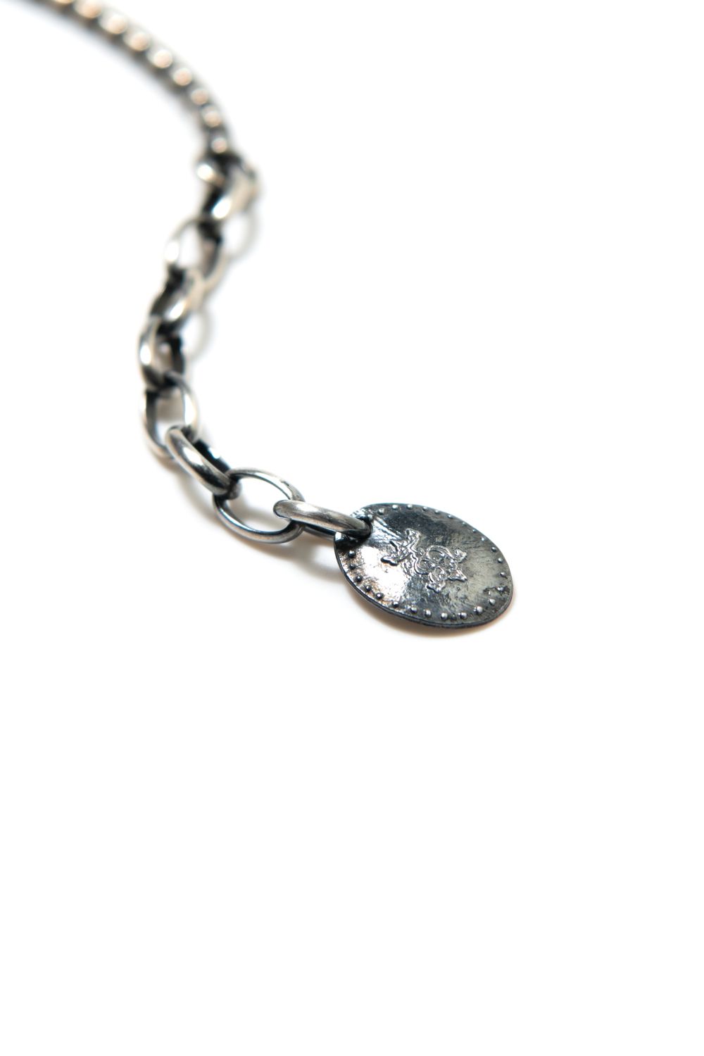 【ラスト1点】NARROW SQUARE BLOCK CHAIN ANKLET [SV] / ナロースクエアブロックチェーンアンクレット [シルバー]