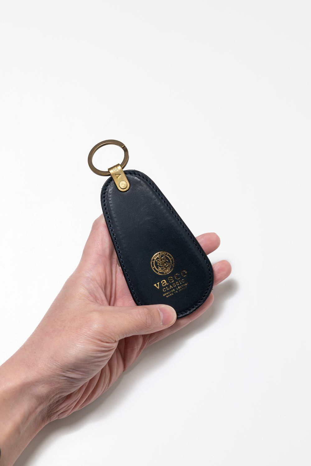 LEATHER VOYAGE SHOE HORN [MARINE] | シューホーン / ネイビー