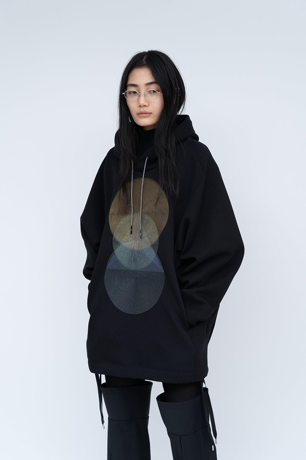 【25AW】Echo Embroidery Hoodie [black] - エコーエンブロイダリーフーディ [ブラック] / FW25HO02