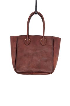【25SS予約受付中｜12/17まで】LEATHER OLD TOTE BAG - MIDIUM [CAMEL] | トートバッグ (ミディアム) / キャメル
