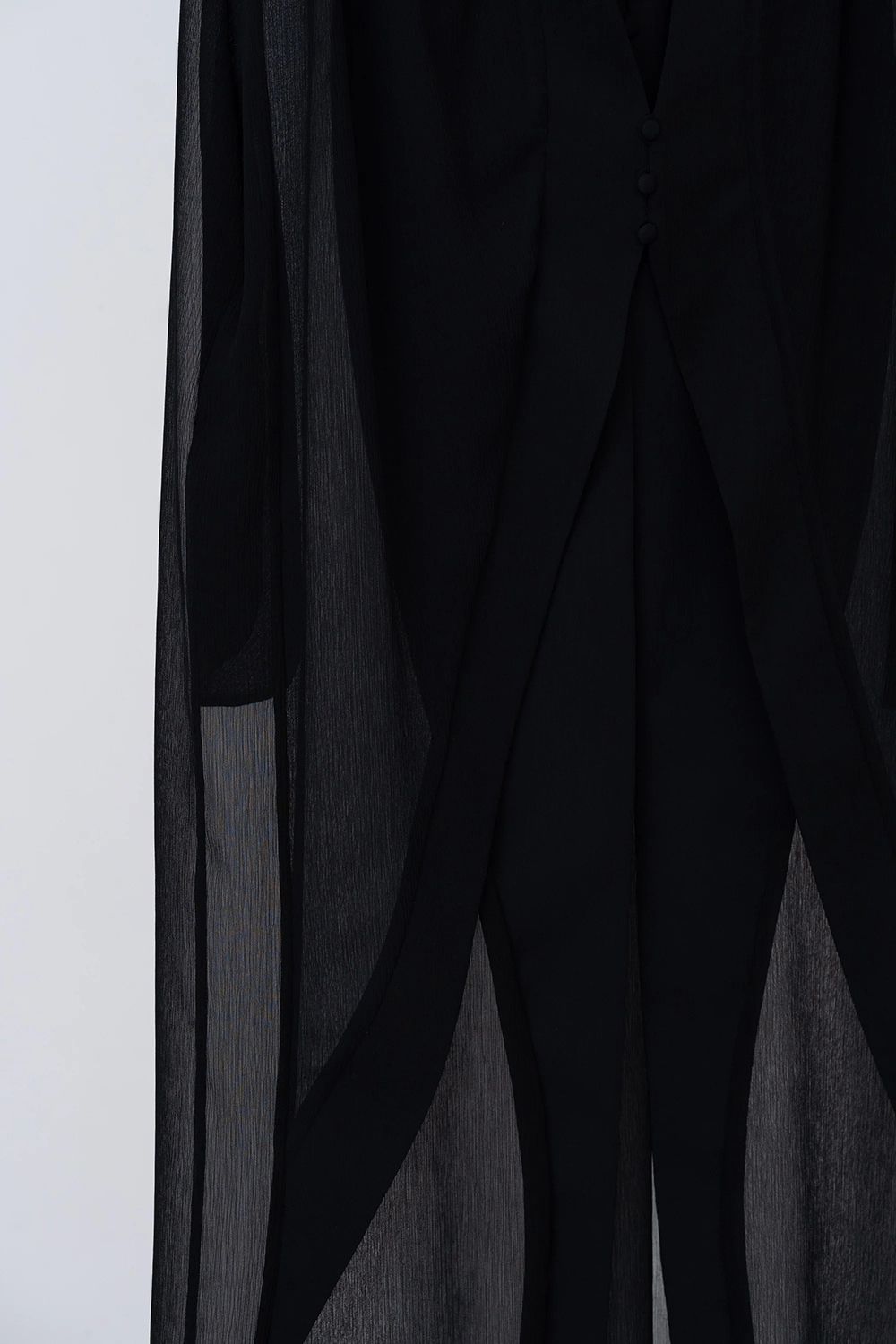 【26AW / 予約受付中】Winker Sheer Gown [black] - ウィンカーシアーガウン [ブラック] / FW26RO02