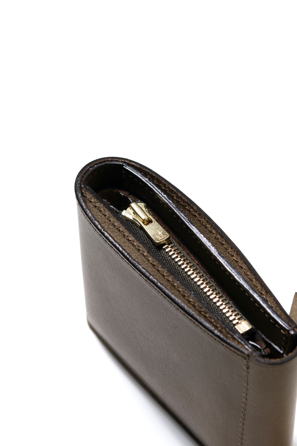 【25SS予約商品】レザーネイバルミドルウォレット [オリーブ] / LEATHER NAVAL MIDDLE WALLET [VERDE]