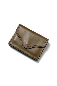 【25SS予約受付中｜12/17まで】LEATHER VOYAGE POCKET WALLET [VERDE] | ポケットウォレット (三つ折り) / オリーブ