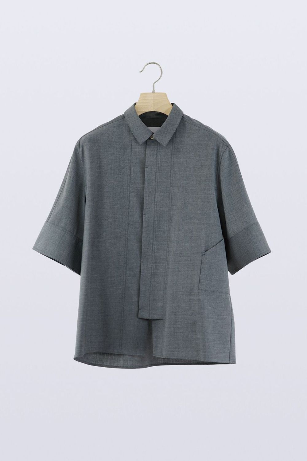 HATRA - 【24SS】Tri Front Shirt [grey] - トライフロント