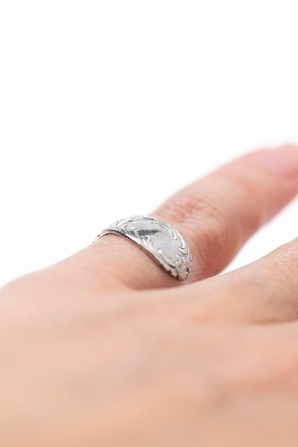 【1点もの】RELIEF SUGAR SPOON RING / レリーフシュガースプーンリング [SV]
