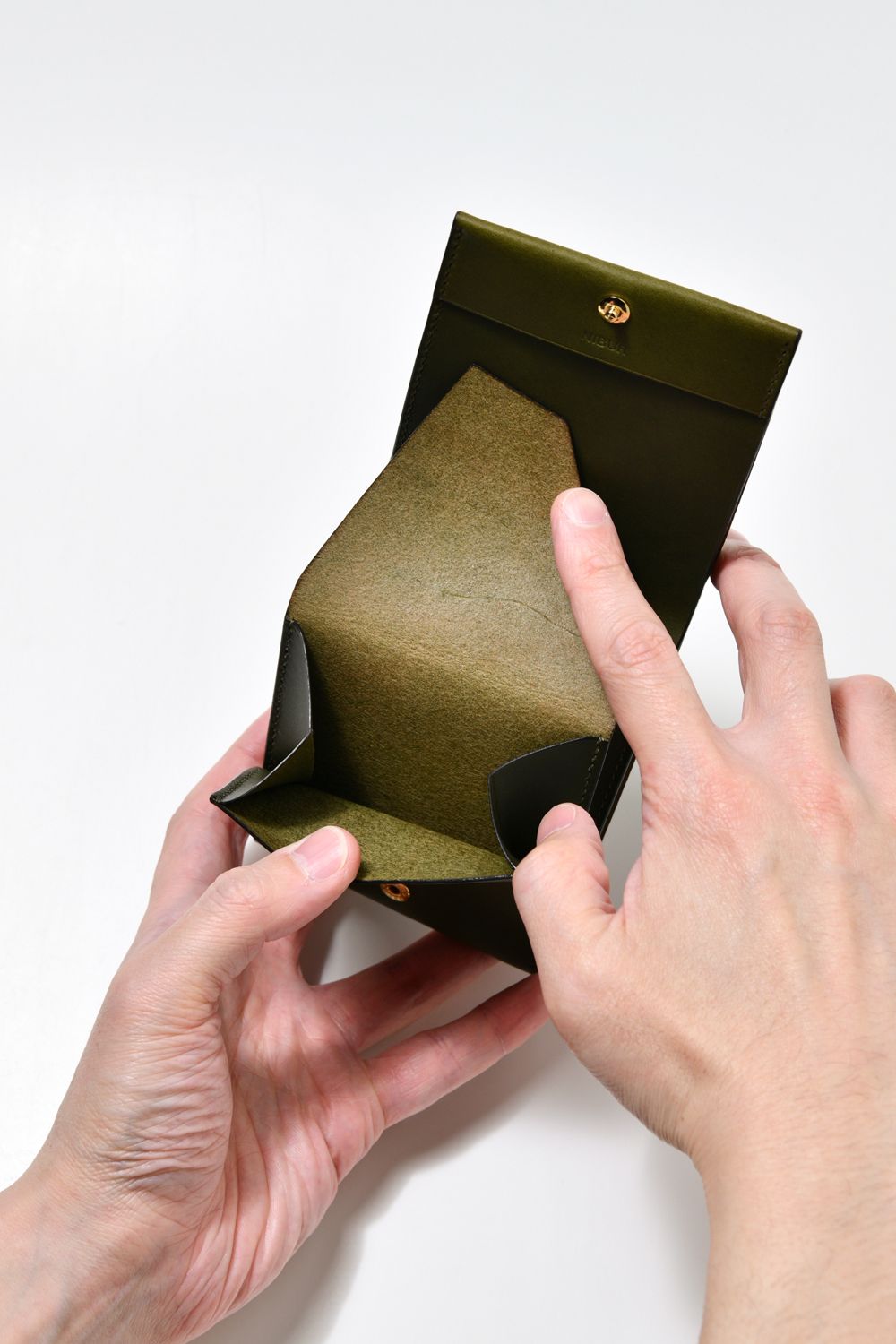 LERAY BF - Short wallet [OLIVE] / ルレイビーエフ - 二つ折り財布 [オリーブ]