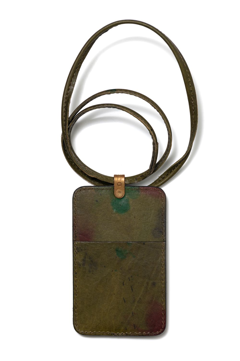 ペイントレザーネックウォレット [グリーン] / PAINT LEATHER NECK WALLET [GREEN]