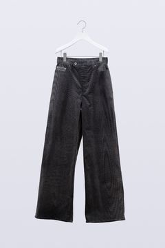 【25AW】Mirage Bleach Corduroy Pants [black]  - ミラージュブリーチコーデュロイパンツ [ブラック] / FW25BT08