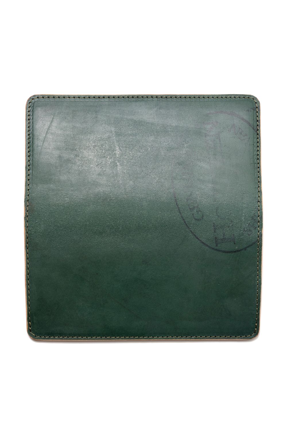 LEATHER GARRISON LONG WALLET [BACKSKIN-ARMY GREEN] TypeB | シェルコードバン ロングウォレット / バックスキン アーミーグリーン