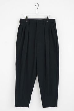 【24AW】tapered pants washable wool [BLACK] - テーパードパンツウォッシャブルウール [ブラック] / vu-pnt-001