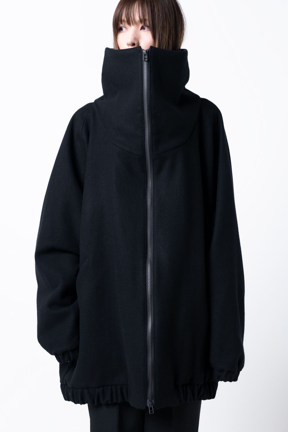 【23AW】blouson coat [BLACK] - ブルゾンコート [ブラック] / vuy-a23-c01