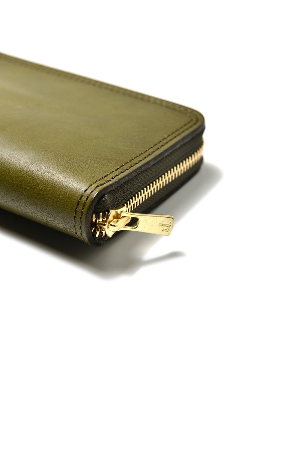【ラスト1点】LEATHER VOYAGE ROUND ZIP LONG WALLET [VERDE] | ロングウォレット (ラウンドジップ) / オリーブ