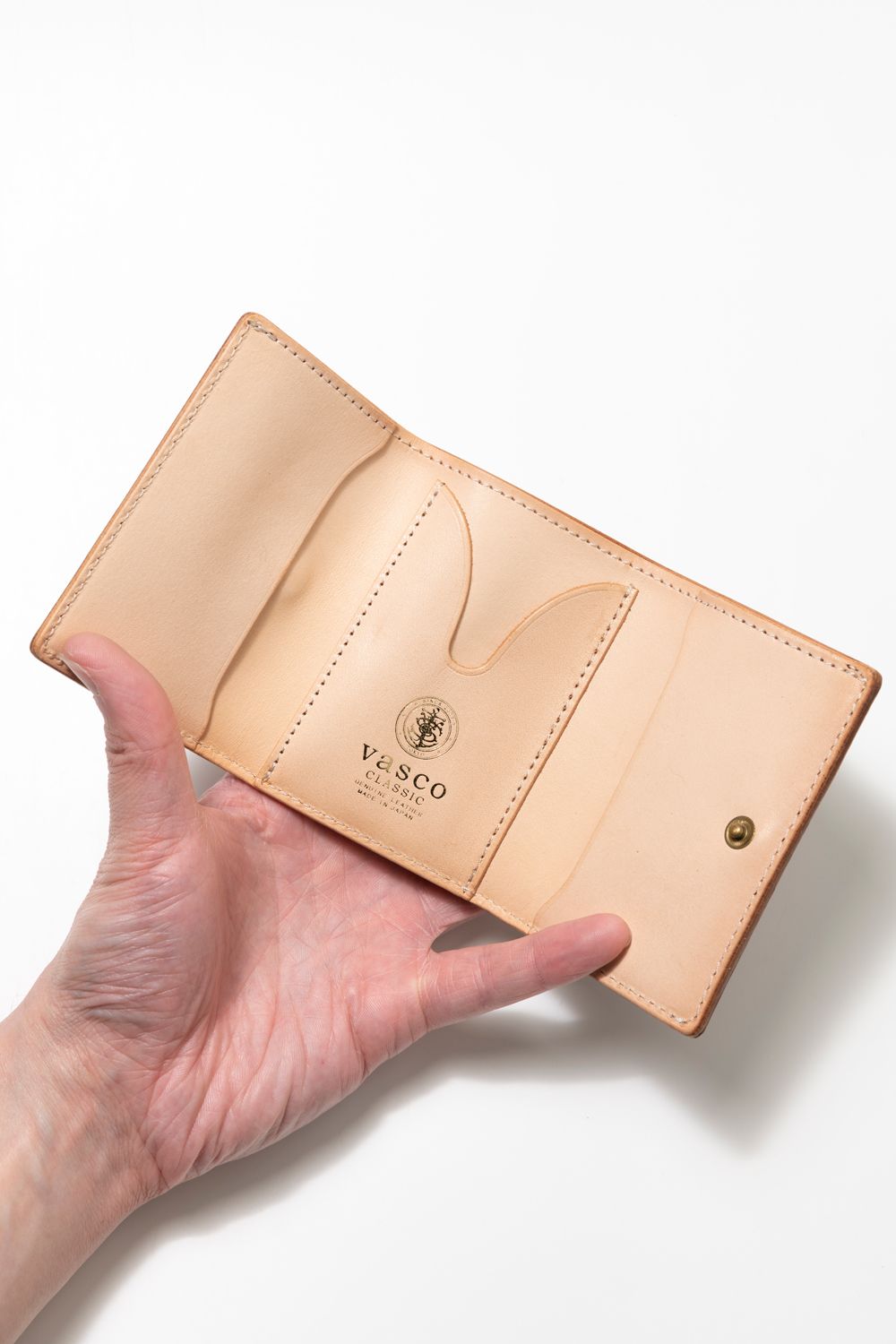 LEATHER GARRISON POCKET WALLET [BOUBON] | シェルコードバン ポケットウォレット (三つ折り) / バーボン
