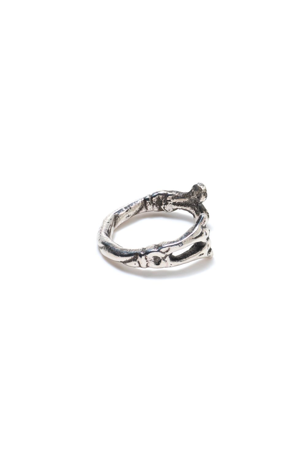 【1点もの】TWIN CLAW SPOON RING / ツインクロウスプーンリング [OX]