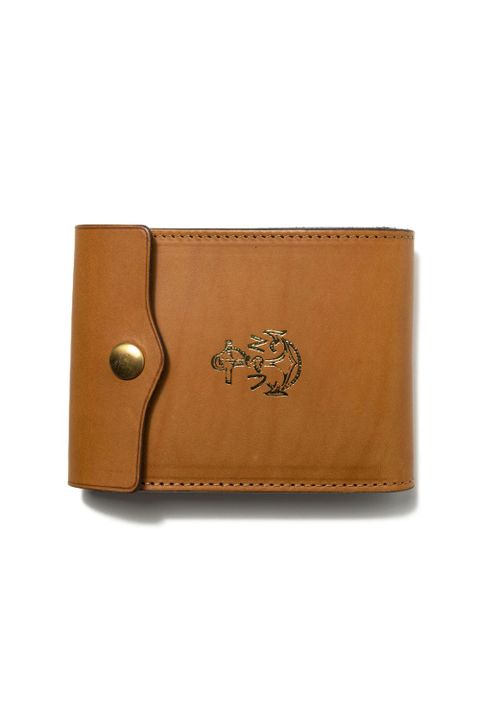 【ラスト1点 / 25SS】レザーネイバルミドルウォレット [キャメル] / LEATHER NAVAL MIDDLE WALLET [MEAL]