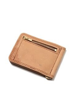 【ラスト1点 / 25SS】LEATHER GARRISON MONEY CLIP [BACKSKIN-WHYSKY] | シェルコードバン マネークリップ / バックスキン ウイスキー