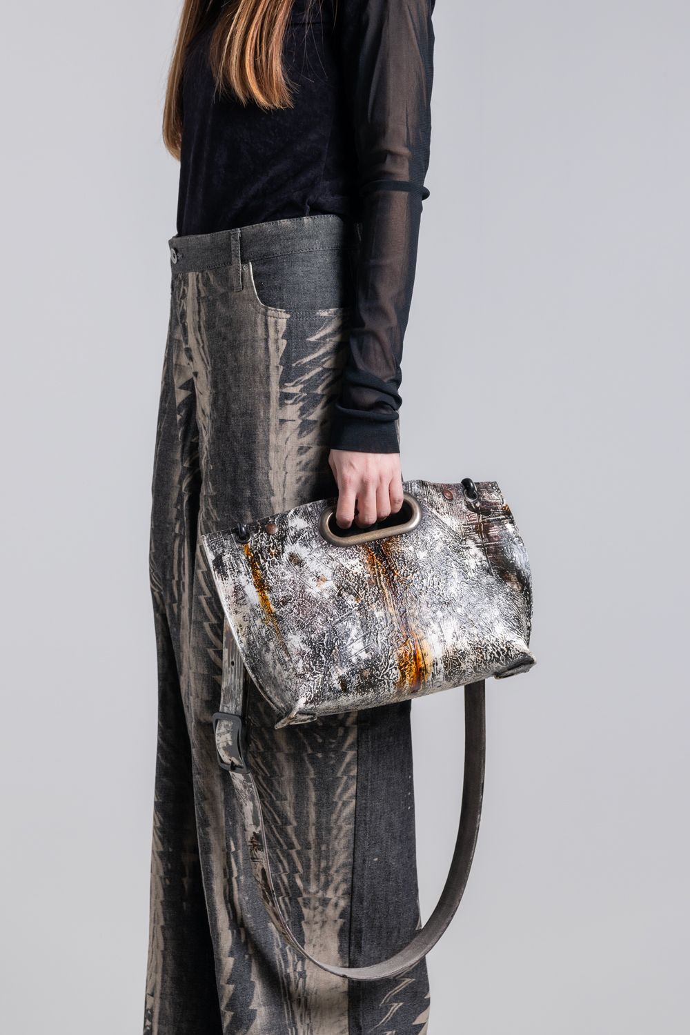 【ラスト1点】壁クラッチ／ショルダー M [都市型迷彩] / w25-03-uc