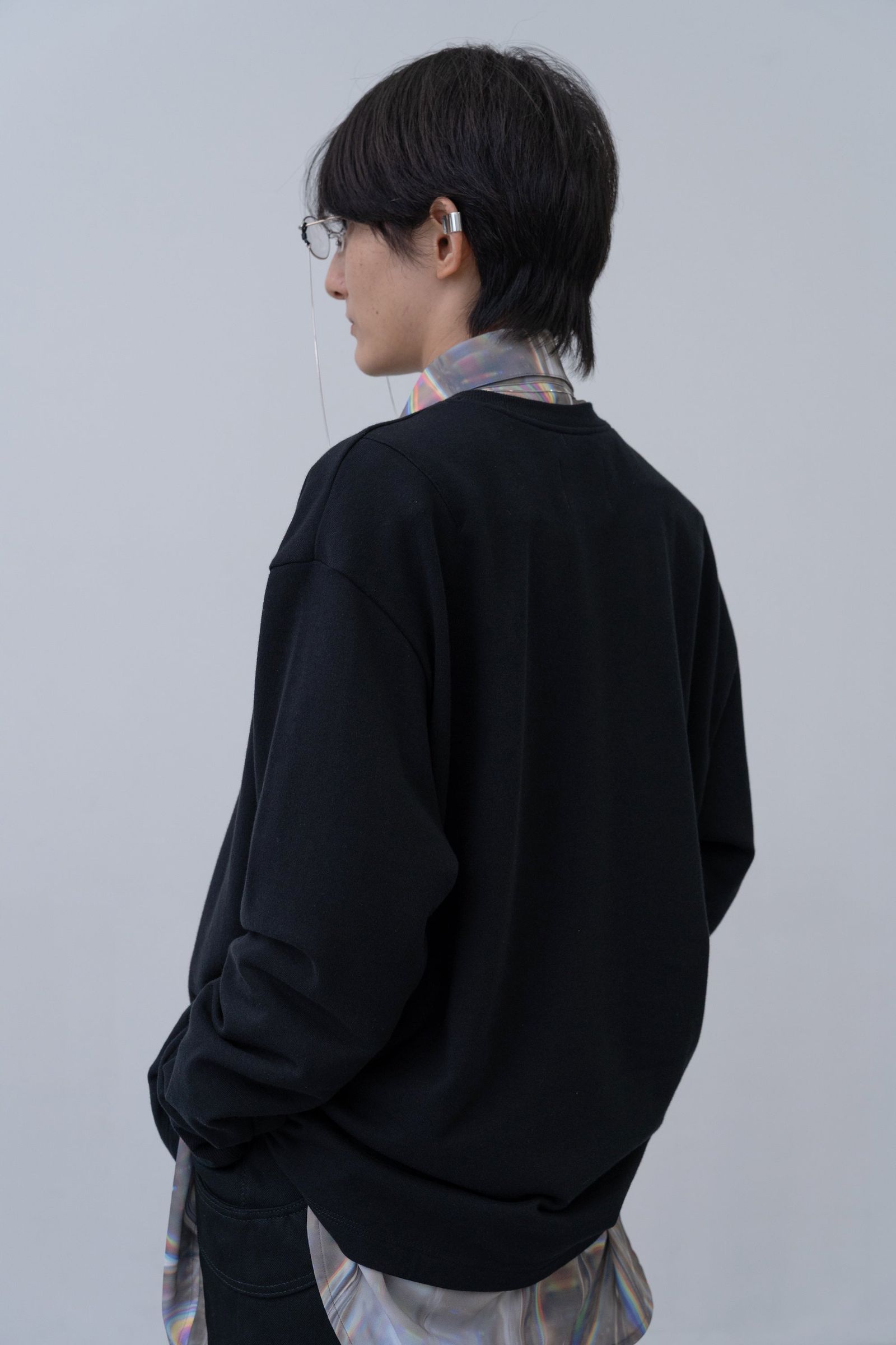 Winker Embroidery Sweat Shirt [black]
